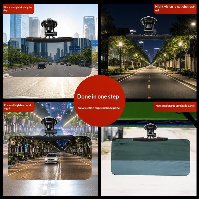 1 Pcs Car Mounted Anti-Glare Mirror, Anti-Uv Strong Light Vehicle Sunshade, Day And Night Dual-Use Anti-Glare Mirror