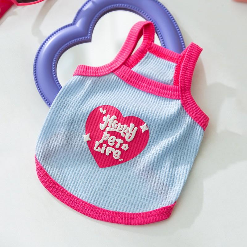 Summer Four Seasons Striped Bear Vest Teddy Bigbear Universal Dog Clothing Small and Medium Dog Pet Cat Clothing