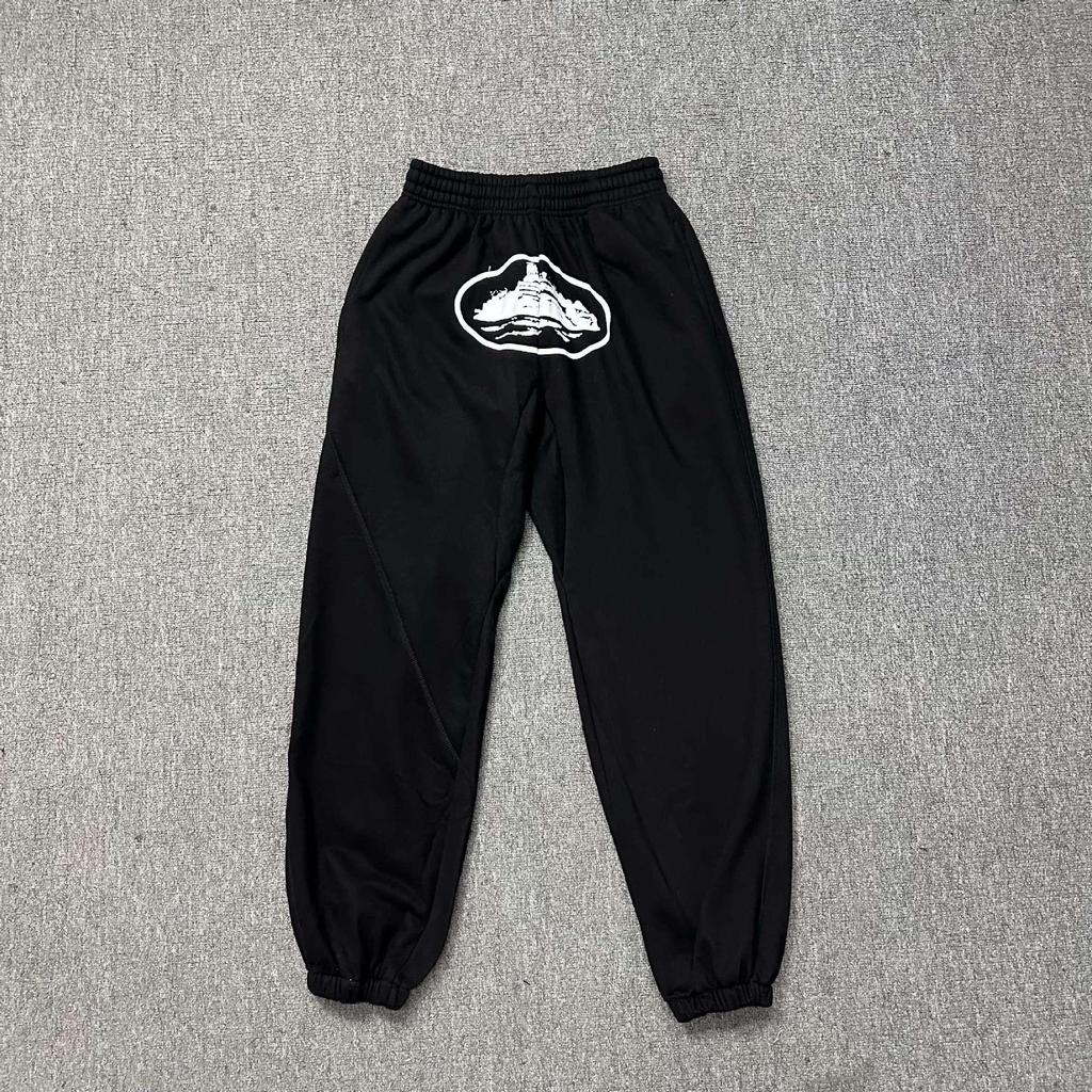 Alcatraz Ship Black Print Hip Hop Hoodie & Seven-Color Sweatpants Set