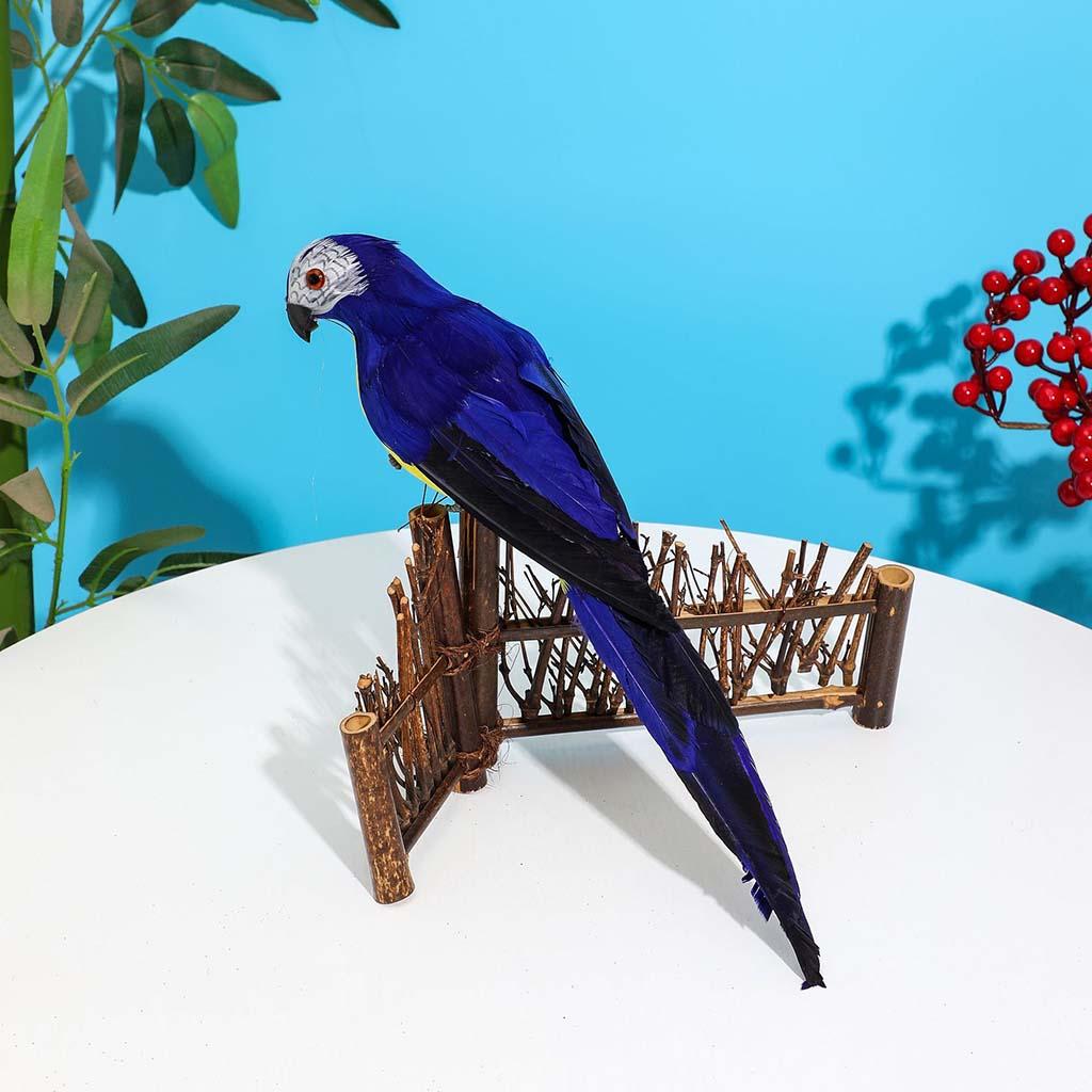 Vivid Macaw Parrot Ornament Imitation Animals Outdoor Garden Tree Home Decor