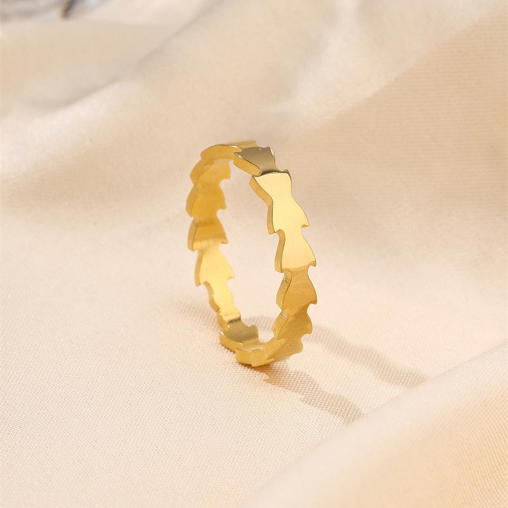 1Pcs Stainless steel minimalist ring  fashionable couple s finger ring accessory 8