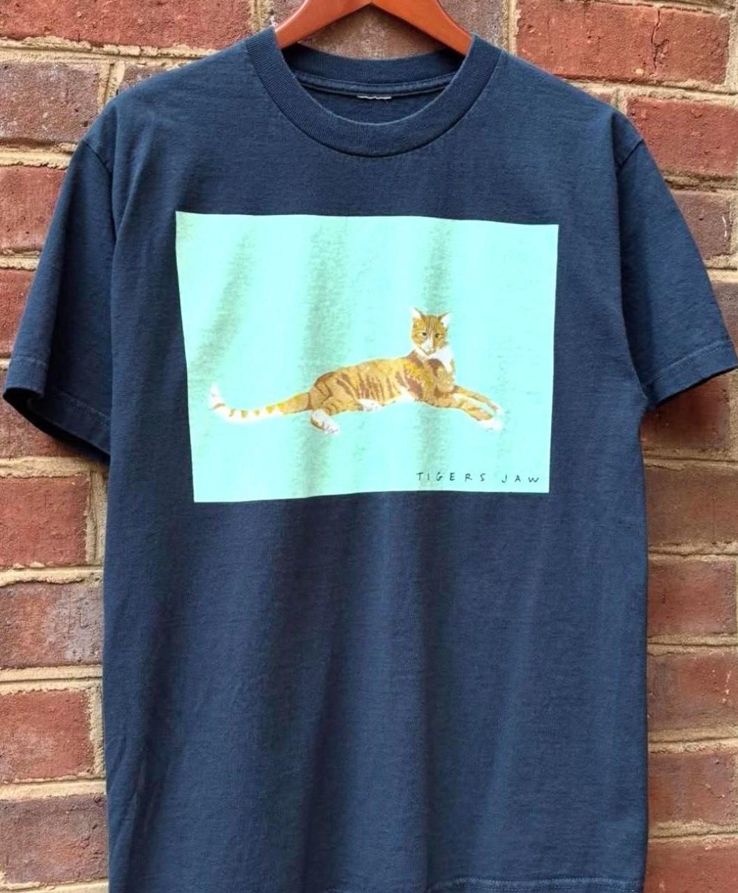 Tigers Jaw Band Cat Graphic Black Tee Shirt Unisex Cotton S-5XL EM1656 XXXL