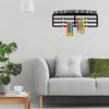 Medal Display Hanger Wall Mounted Medal Display Holder with Inspirational Words Memorial Medal Rack for Living Room Decor