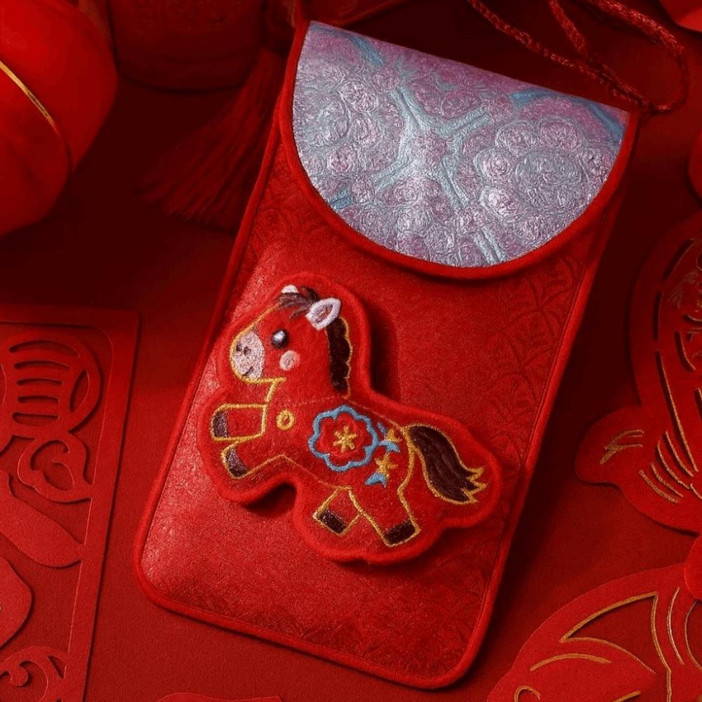 Chinese Style Lucky Red Pocket Thickened Good Lucky Money Bag  Marriage Occasion