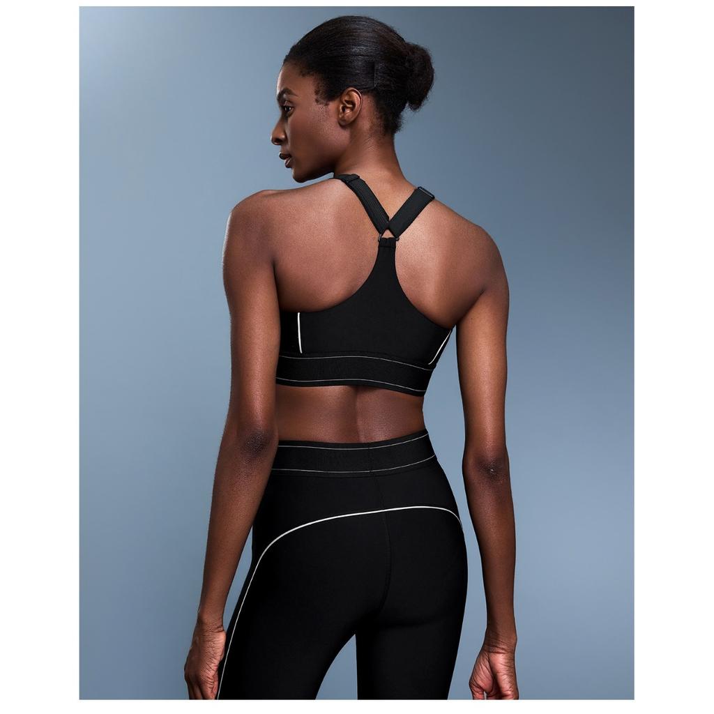 Women Color Block Beauty Back High Support Sports Bra with Adjustable Straps for Running, Fitness & Yoga, Spring Summer
