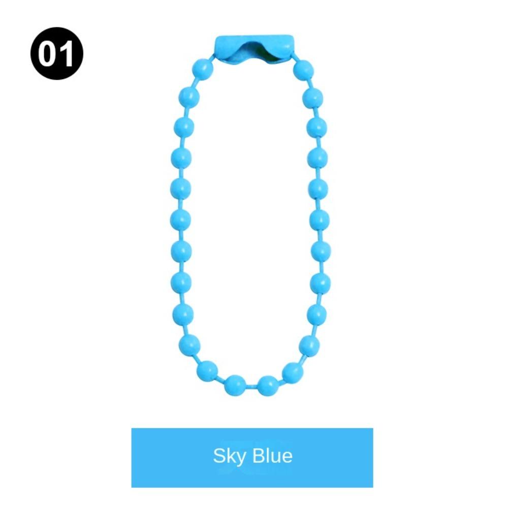 50/100PCS DIY Key Chain 10cm Label Hand Tag Connector Colorful Ball Bead Chains  Key