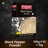 Pushp Premium Black Pepper Powder 100g Pack Of 10 Pure Natural Kali Mirch For Authentic Indian Cooking Soups And Gravies