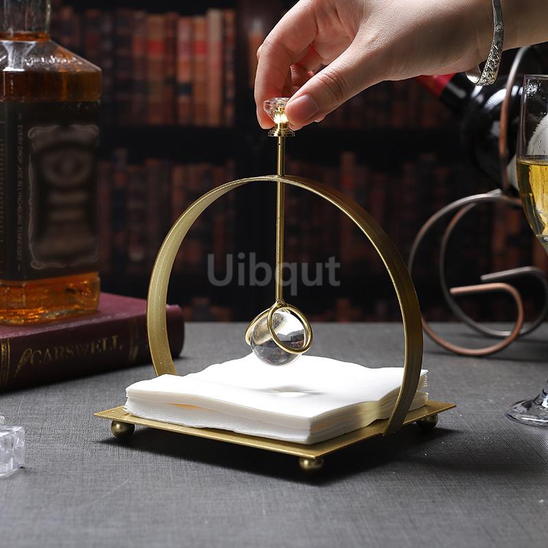 Western restaurant table napkin holder Elegant tissue holder Commercial napkin holder for hotels Creative desktop paperweight
