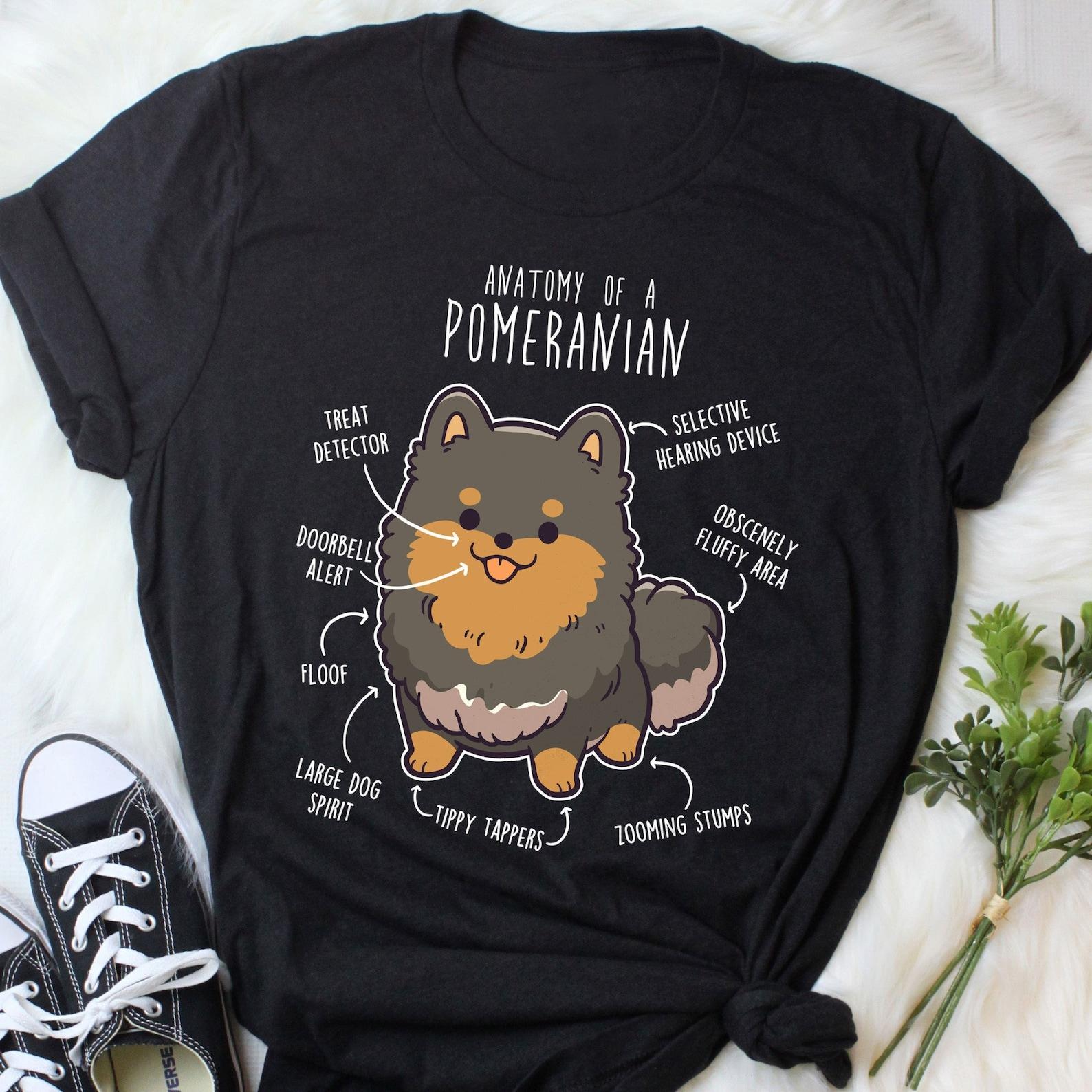 Black and Tan Pomeranian Shirt,  , Funny Dog Lover Gift, Cute Pom T-shirt, Pomeranian Tshirt, Pet Tee, Pomeranian Mom, Dog Dad 150