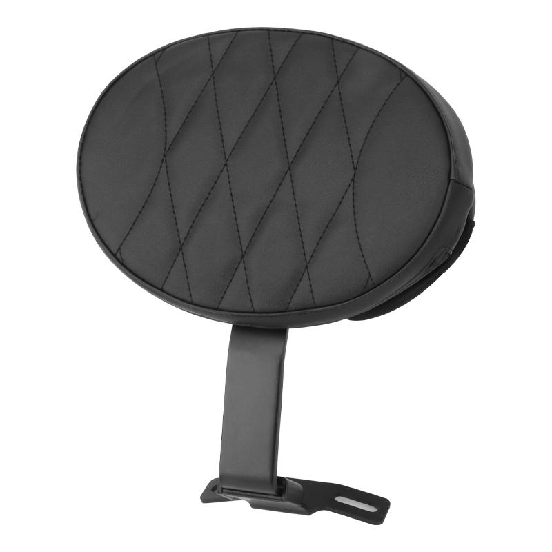 Motorcycle Adjustable Plug In Driver Backrest Rider Sissy Bar Pad For Harley Dyna Softail Electra Road Street Glide Road King