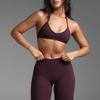 Set Sutien Sport Yoga Cu Bureți Detașabili Pantaloni Largi Talie Înaltă Pantaloni Scurți Femei Antrenament Fitness Dans