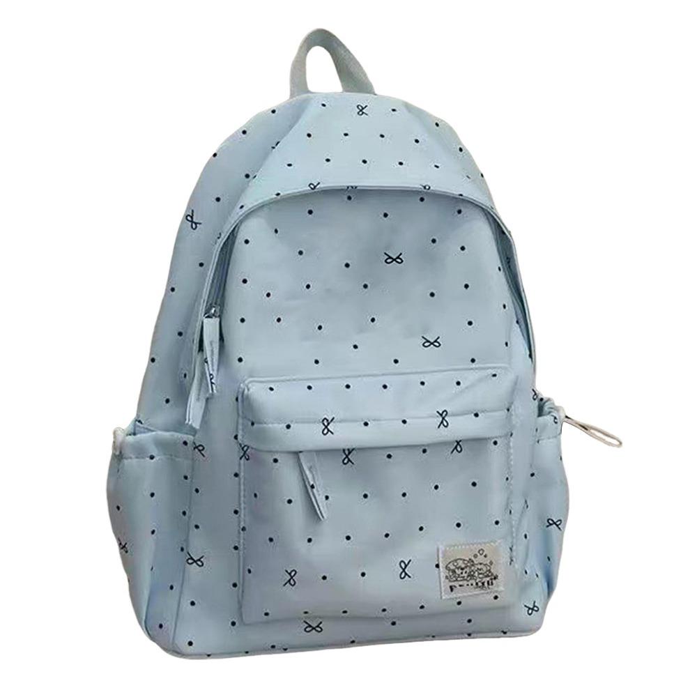 Cute Large Capacity Bow Backpack Ultra-light Nylon Girls Backpack Breathable Travel Bag