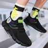 Men's Lace Up Mesh Shoes for Summer Fashion Easy Wear Breathable Comfortable Non Slip Sole Outdoor Walking Sports Leisure Shoes