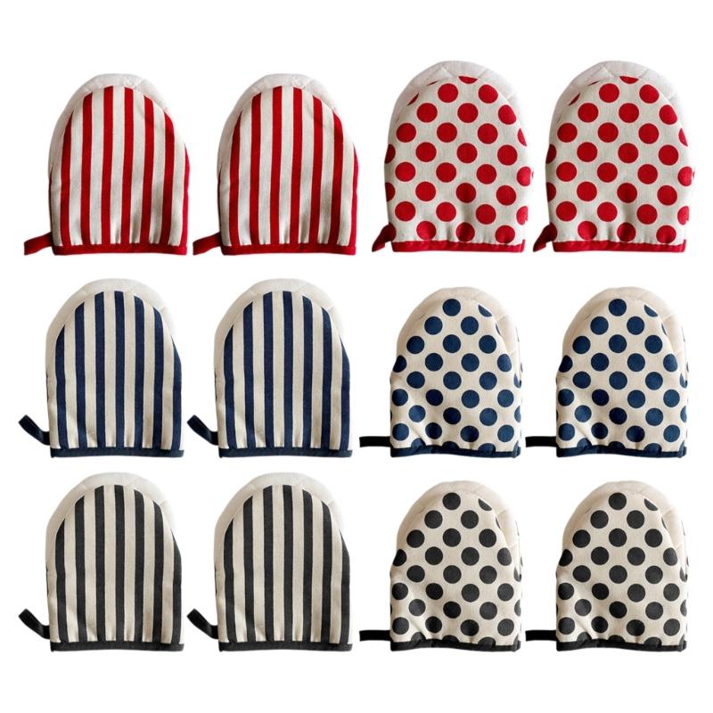 Japanische Ofenhandschuhe aus Baumwolle, hitzebeständige Küchenhandschuhe zum Backen, Grillen und Kochen (1 Paar)