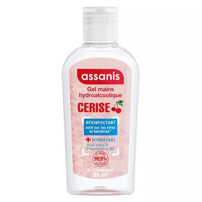 -Assanis Limited Gel Antibactérien Vanille-Coco 80 ml (Senteur : Rose)