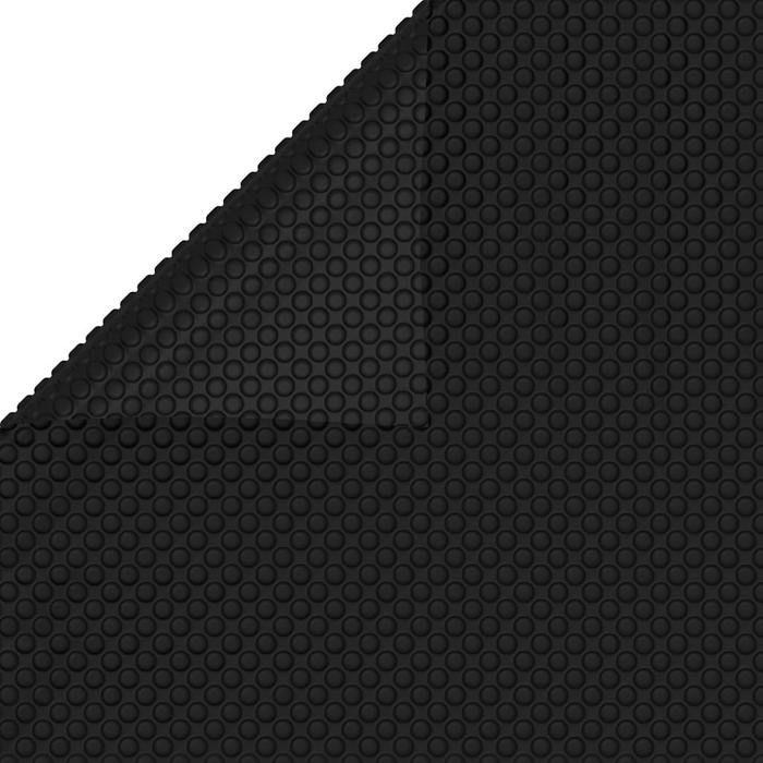 Floating Bubble Solar Cover for Pool 10x5m Black Rectangular 90342