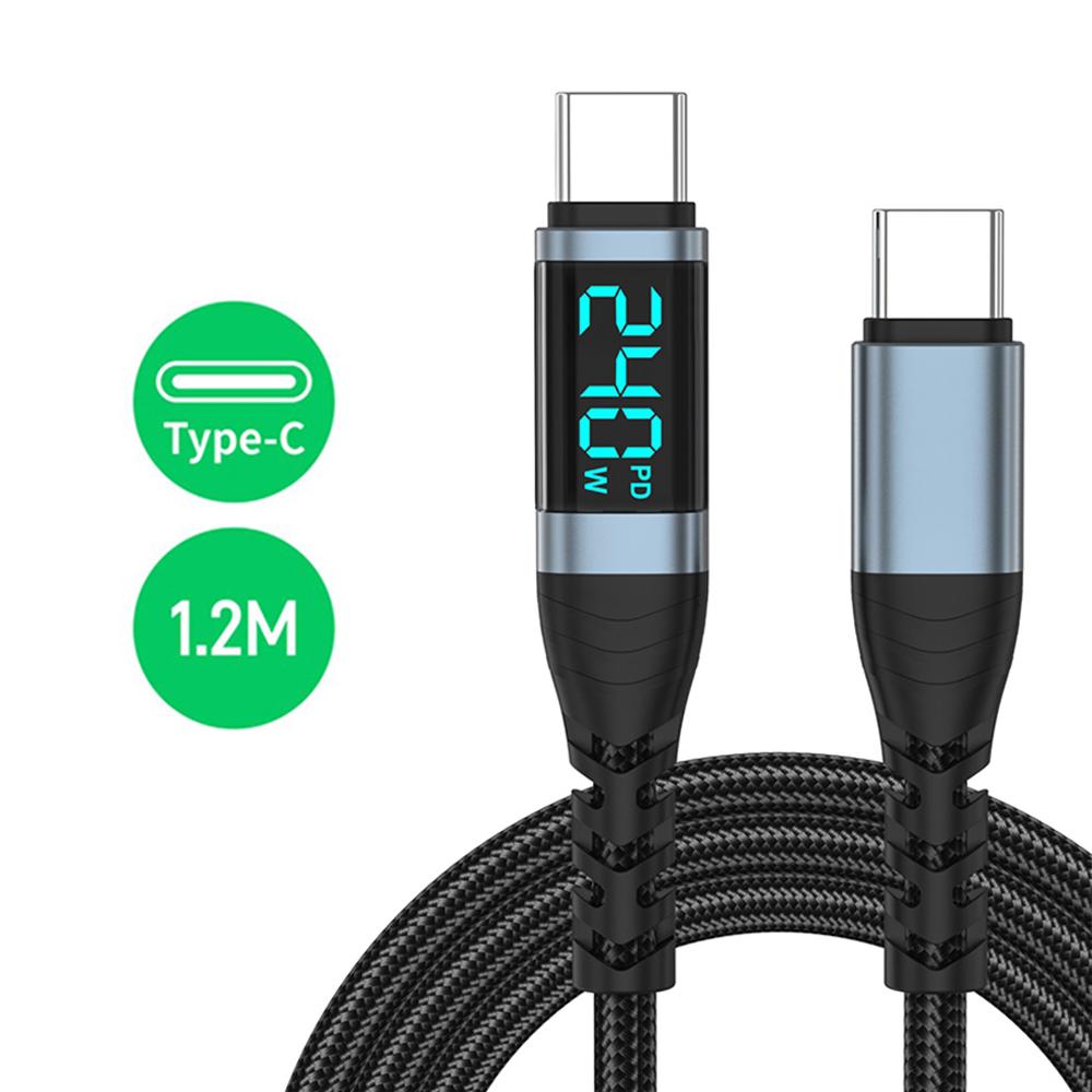 240W Super Fast Charging Type-C Cable, 0.5m To 2m USB Type-C Data Cable, Compatible with iPhone 15, 16, Samsung S24, S23, Huawei