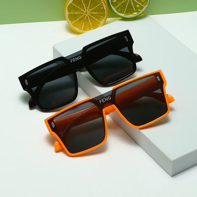 Kindersonnenbrille 2023 Fashion Square Kindersonnenbrille Junge Mädchen Quadratische Schutzbrille Baby Reisebrille 6 Farben Optional Uv400 - Sonnenbrillen