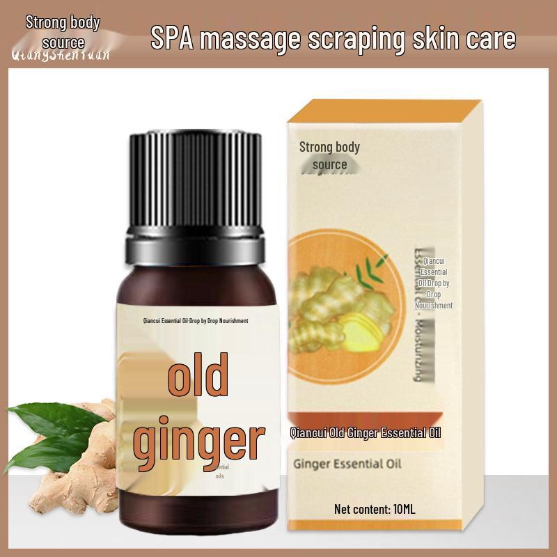 Qian Cui Mugwort & Rose Moisturizing Essential Oil 10ml - Unisex Body Massage Oil