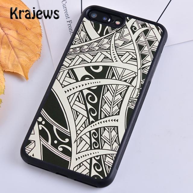 Krajews Maori Samoan Polynesian Tribal Phone Case For iPhone 17 Air 16 15 14 Plus 11 12 13 Pro Max Coque Shell Fundas