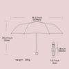 Mini Five Fold Capsule Umbrella UPF50+ UV Block Ultralight Portable 90cm Sun Rain Pocket Umbrella For Women Travel Outdoor