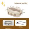 Microwave Safe 304 Stainless Steel Bento Box with Sealed Compartments for Freshness