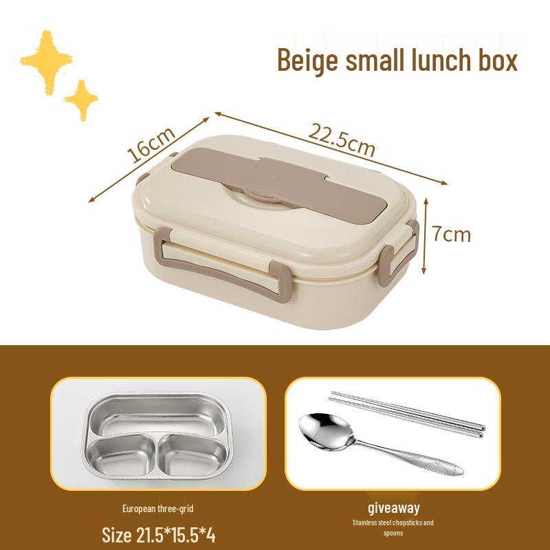 Microwave Safe 304 Stainless Steel Bento Box with Sealed Compartments for Freshness