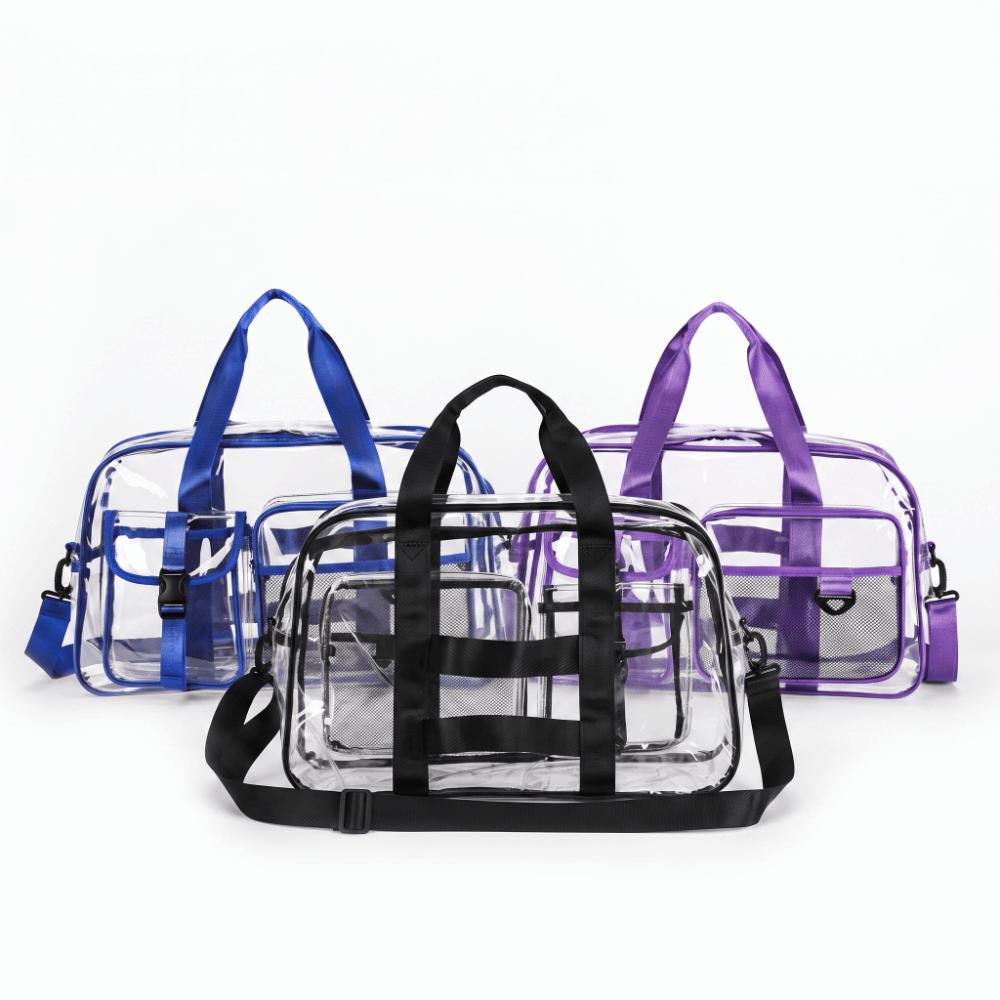 Clear PVC PVC Waterproof Bag Transparent Gym Bag Versatile PVC Swimming Bag Gym Use