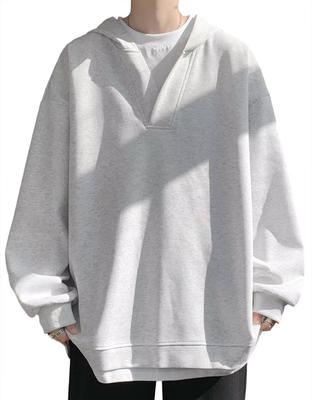 Bligo Fall Layered Plus Sizes Loose Long Casual Drop Round Solid Perfect for Light Men's V-Neck Hoodie, Look, Available, Simple, Popular, Fit,