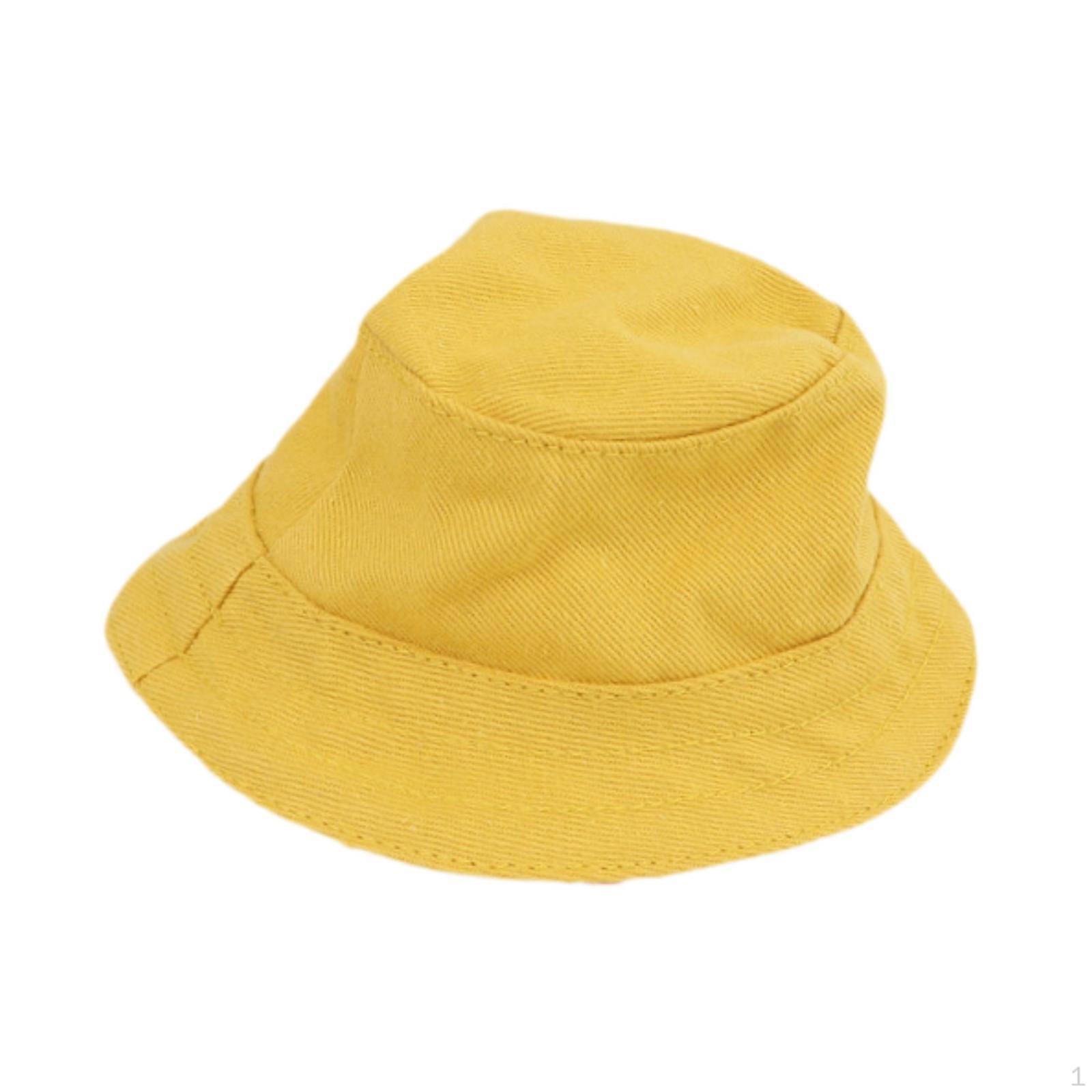 

Doll Hat Accessories Craft Portable Outfit Soft Cloth Suitable for Gift Giving Home Decoration жовтий