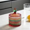 Transparent Designs Clear Candy Jar Multifunctional Glass Storage Container for Household Decoration
