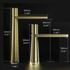 Simple Tall Style Bathroom Basin Sink Faucet Cold and Hot Water Single Hole Mixer Tap Countertop 360° Rotating Mixer Taps