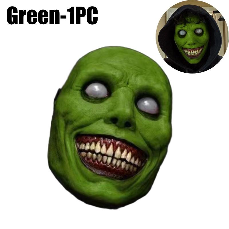 1-10PCS Halloween Smile Demon Mask for Exorcist Cosplay Party Ghost Costume and Haunted House Decoration Party Prop