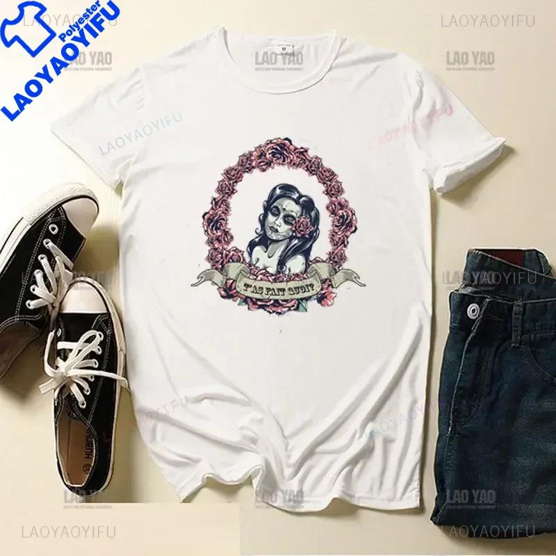 Skull Day Of The Dead Graphic T Shirts Skeleton Unisex Tshirts Mexican Heritage Flowers Black Tops Casual Kawaii Funny Clothes