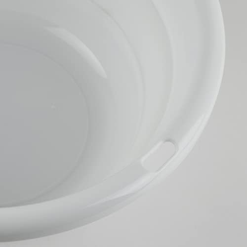 Pearl Metal Foldable Wash Basin, Small, White, Washtub, Bucket, Tub, AZ-5604