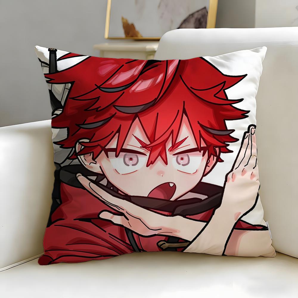 Popular Manga Gokurakugai Cushion Cover Soft EasyWash Pillow Case Versatile for Couch Bed Travel and Office