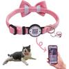 THAIN Personalized Cat Collar with Bell and Bowtie Breakaway QR Code Name Smart ID Tag Quick Release Soft Comfortable Collar for Cats and Kittens