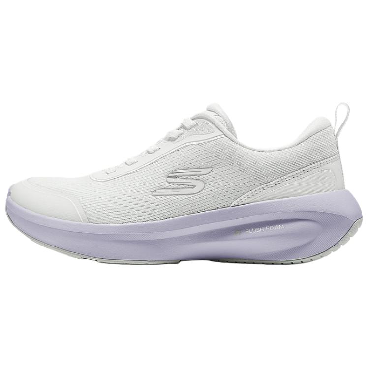 Skechers Sport Comfortable Versatile Breathable Supportive Rebound Walking Shoes Women sneaker White Purple 150572-WLV 35