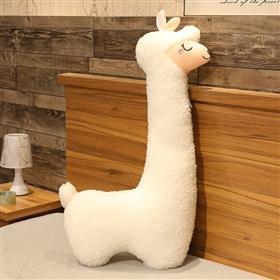 75cm Schattig Alpaca Pluche Speelgoed Japanse Alpaca Zacht Gevuld Schattig Schaap Llama Dier Poppen Slaapkussen Huis Bed Decoratie Cadeau brown