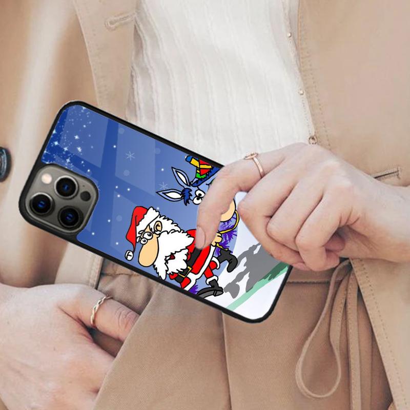 Funny Santa Claus Christmas Magnetic Phone Case For APPLE iPhone 17 Air 16 14 13 12 Pro Max 15 Plus Wireless MagSafe Cover