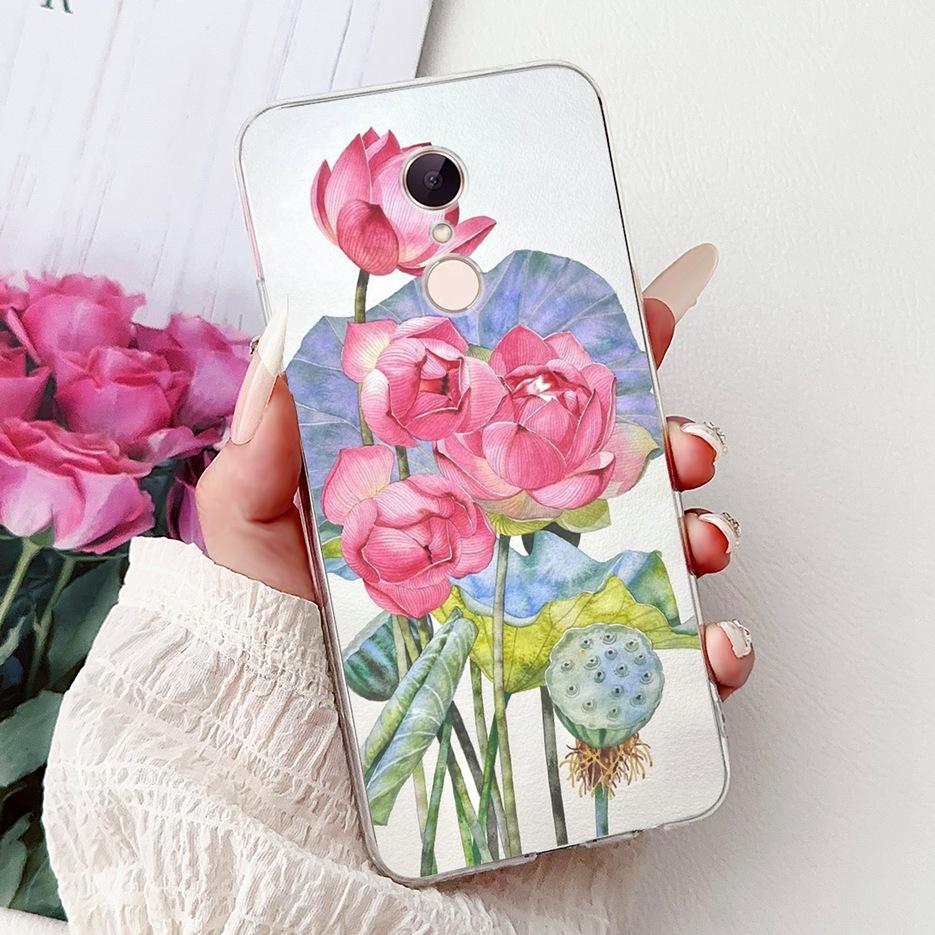For Xiaomi Redmi 5 Plus Case Cute Cat Lion Painted Cover Soft Silicone Phone Case For Xiaomi Redmi 5 Redmi5 Plus Back Cover Bags