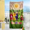 Teletubbies Customized Name Beach Towel High Absorbency & Quick-Dry Suitable for Swimming Gym Camping Yoga Vacation