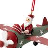 Christmas Tree Hanging Airplane Statue Small Doll Holiday Gifts Party Decorative Sculpture