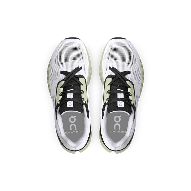 On Running Cloudstratus White Black Sage Women's 39.98997
