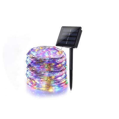 33ft 100 LED Solar String Lights 2 Modes Copper Wire Lights Waterproof Solar Tale Lights