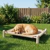 Moisture-proof Cat Elevated Bed Wooden Frame Cat Hammock Dog Cot Dog Sofa Bed  Kennel