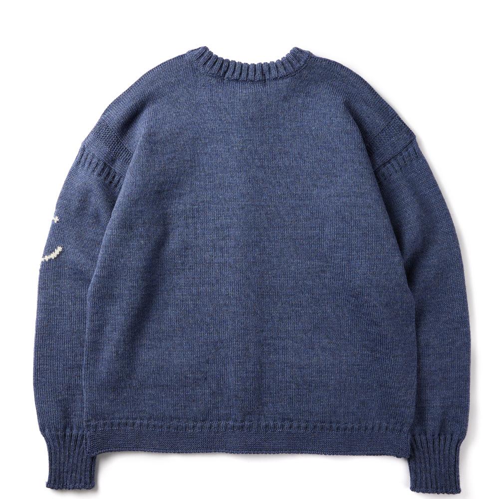 Geonjiulleunseu Fisherman Whole Garment Sweater - Caspian