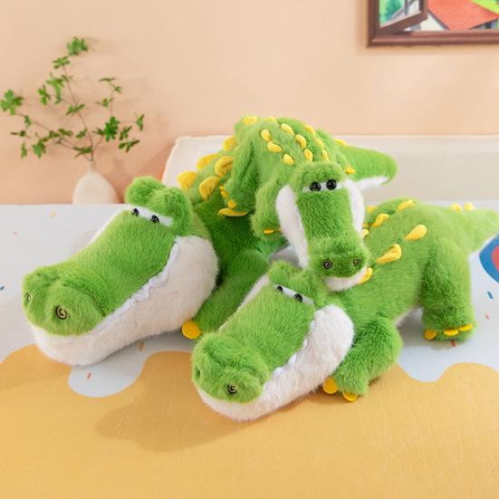 Large Crocodile Hugging Pillow Green Giant Stuffed Animal Doll Toy Soft Plush Body Pillow for Kids And Adults