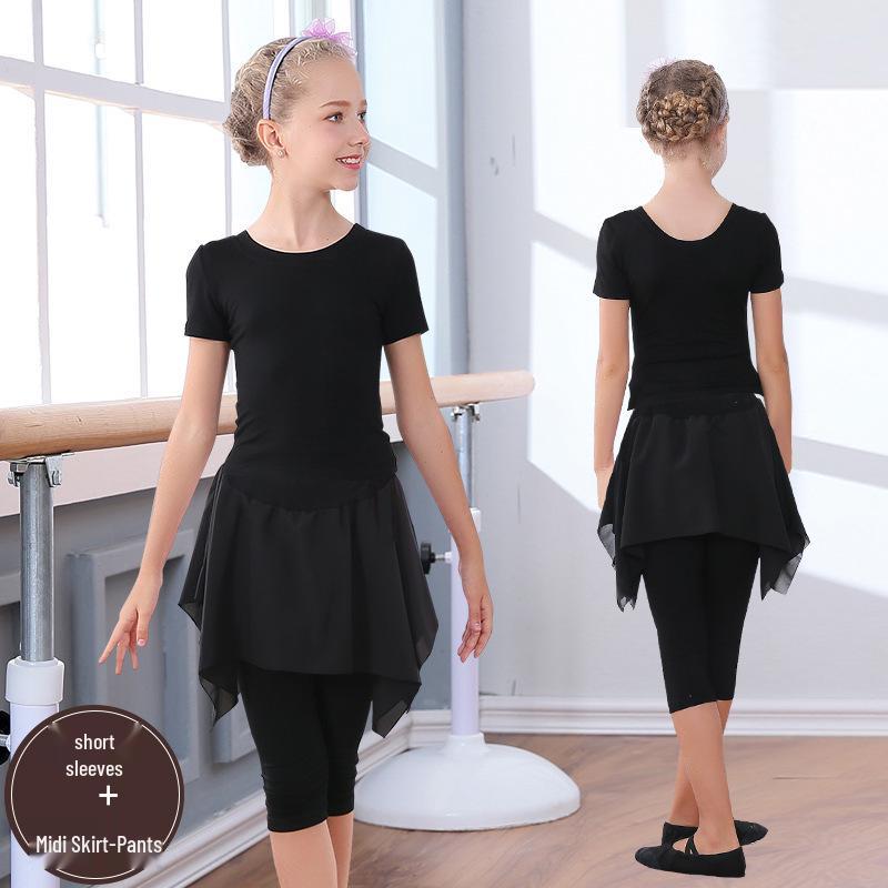 Tanz- & Fitness-Yoga-Kleidung für Mädchen - Gymnastik-Outfit für Kind & Eltern - Frühling bis Herbst