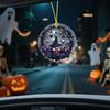 Dýňová čarodějnice Dekorace Halloween Závěsná ozdoba 2D Plochý akrylový přívěsek pro interiér auta Zpětné zrcátko Batoh Klíčenka